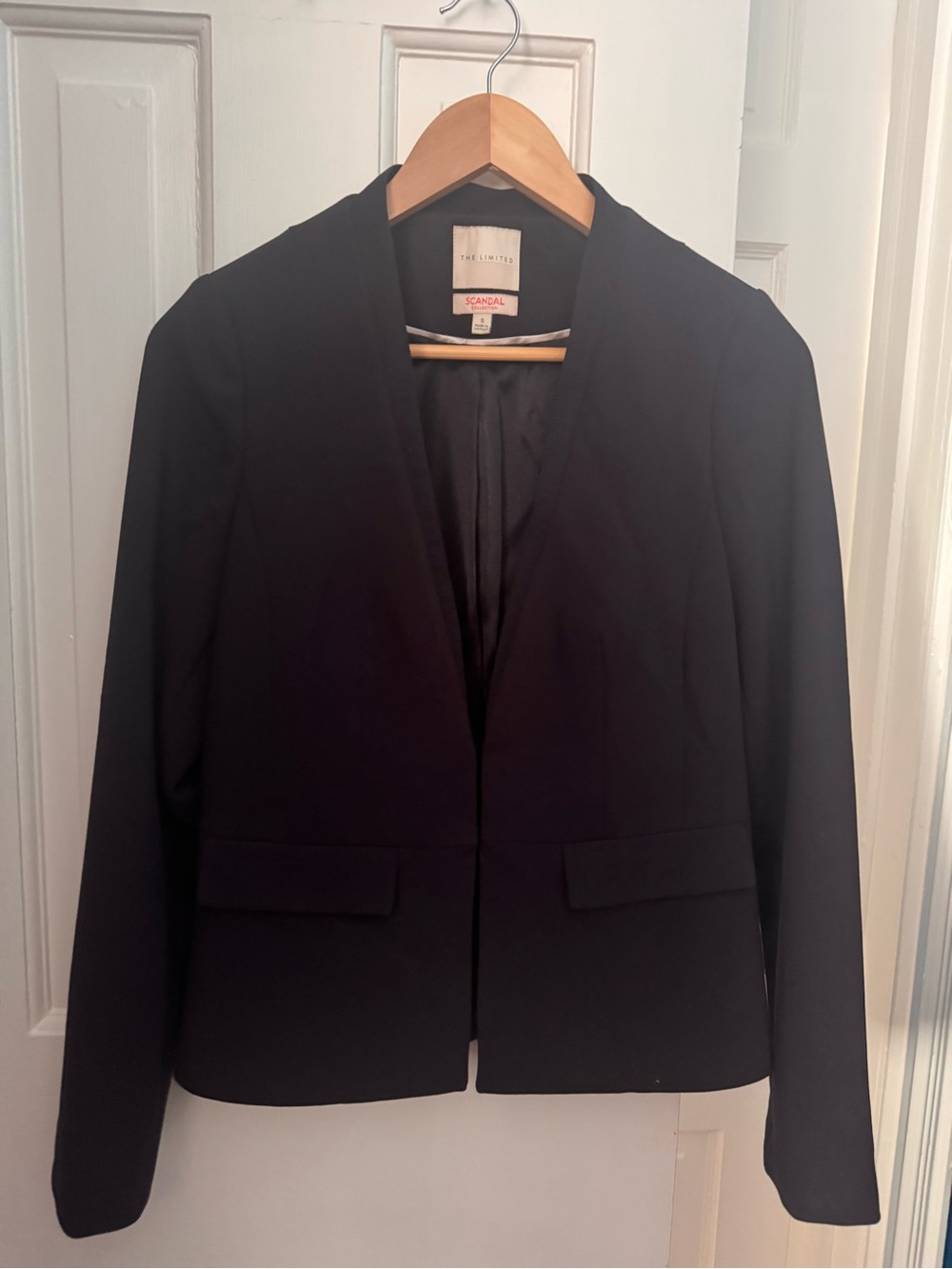 The Limited Scandal Collection Navy Open-Front Women's Blazer, size S